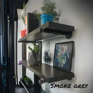 Industrial Pipe Rustic Wood Shelves - Floating Reclaimed Wood Shelves