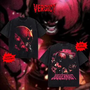 [VERDICT] Juggernaut Wash T-Shirt, Men's T Shirts, Good Graphic Tees, Trendy T-Shirts, Menswear, Top, Streetwear, DTG Breathable Print men fashion