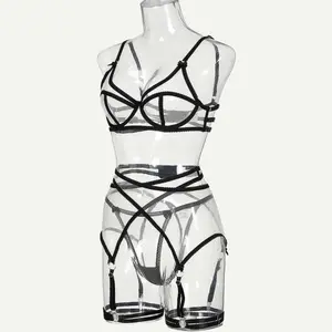Hidden Treasures Lingerie All Nude Underwear Womenswear Lady Comfort Bridal Comfortable Feminine Elegant Piece Mesh Wrap Fit Comic Belt