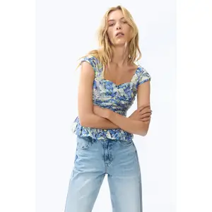 H&M Gathered peplum top