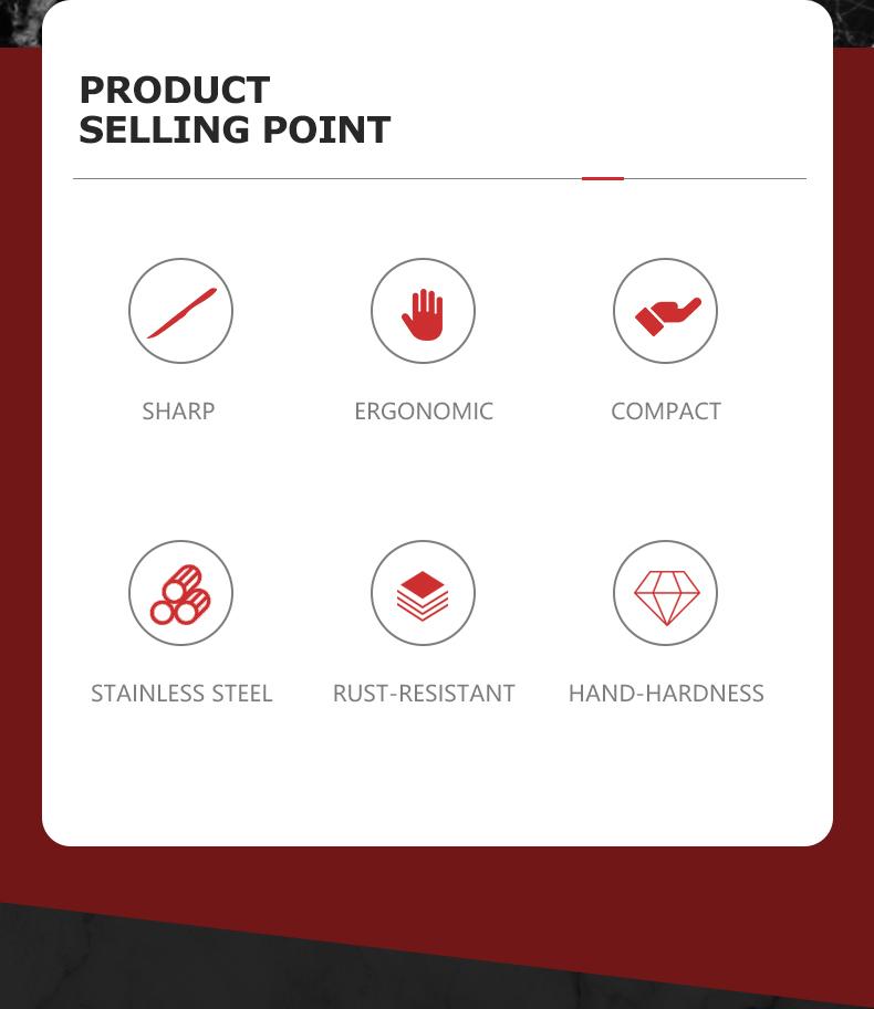 6PC Multi-Functional Kitchen Knife,BBQ,Camping Picnic,High-Quality Steel,Gift