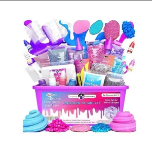 Unicorn Slime Kit - DIY Slime Kit for Girls 10-12 with Assorted Colors, Glitter, and Fun Unicorn Shapes