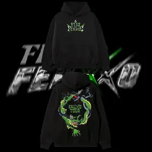 BoostedStyle - Feid 2026 Tour Graphic T‑Shirt, reggaetón Music Graphic Hoodie, Y2K Hip-Hop tee, Colombia style menswear