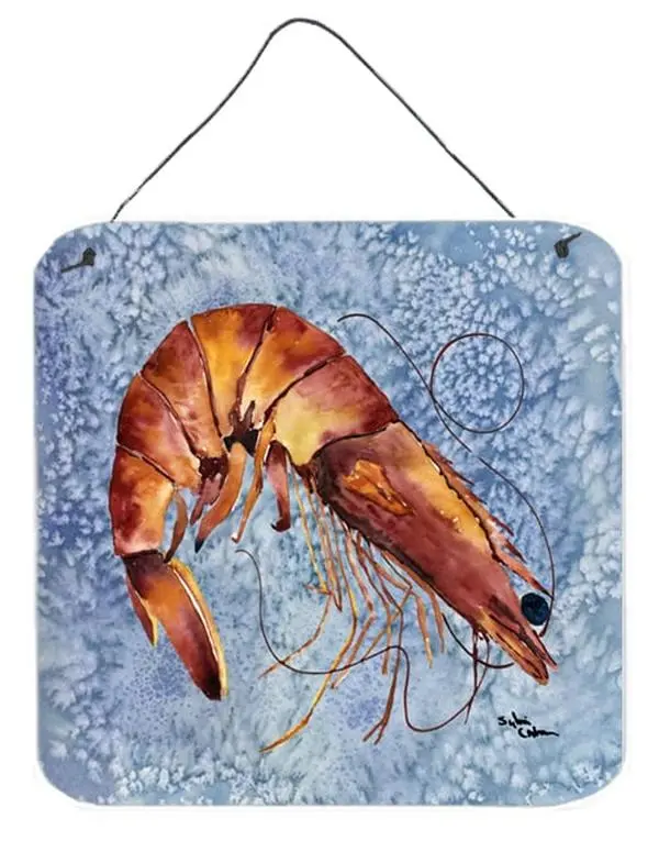 Shrimp Aluminium Metal Wall or Door Hanging Prints