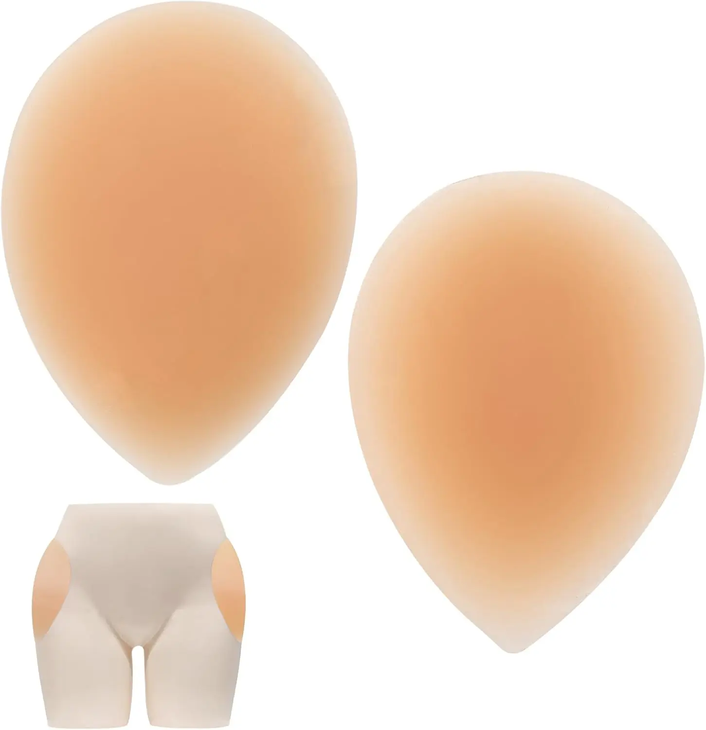 Hip Dip Pads for Women Shapewear, Silicone Butt Pads for Bigger Butt, Self-Adhesive