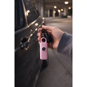 Personal Panic Alarm with 130dB Sound, Strobe Light for Home Security Safety