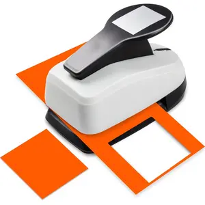 Heavy-duty metal paper cutter and hole punch - a precision craft tool with sharp edges for scrapbooking, card making, and journaling - creates clean cuts - compatible with US standard letter paper (2 inches/50 mm) - suitable for beginners and experts.