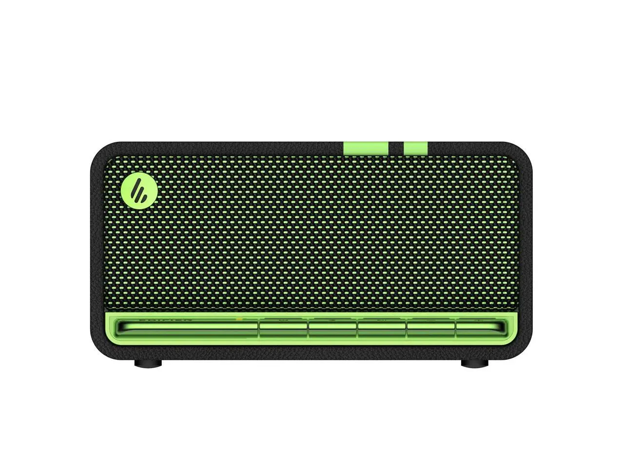 Edifier MP230 Portable Bluetooth Speaker, Wireless Speaker with Stereo Sound for Outdoor Travel, 10-Hour Playtime, Supports USB Soundcard/Micro SD, 20W RMS - Black Green