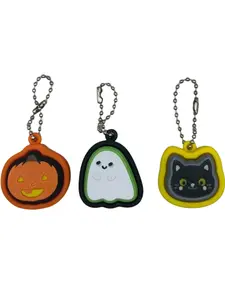 Mini Halloween Fidget Clicker Pack of 3- Black Cat, Ghost, Jack o Lantern Pumpkin, Autumn, Fall, Boo Basket, keychain accessory, stress relief, cute must have