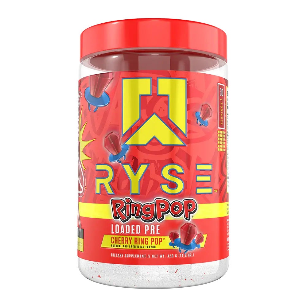 RYSE Loaded High-Stim Pre-Workout Powder Energy Supplement for Fitness - 390mg Caffeine, 4.5g Citrulline, 3.5g Beta Alanine, 30 Servings, Prop 65 Safe, Supports Pump, Focus, Muscle Boost