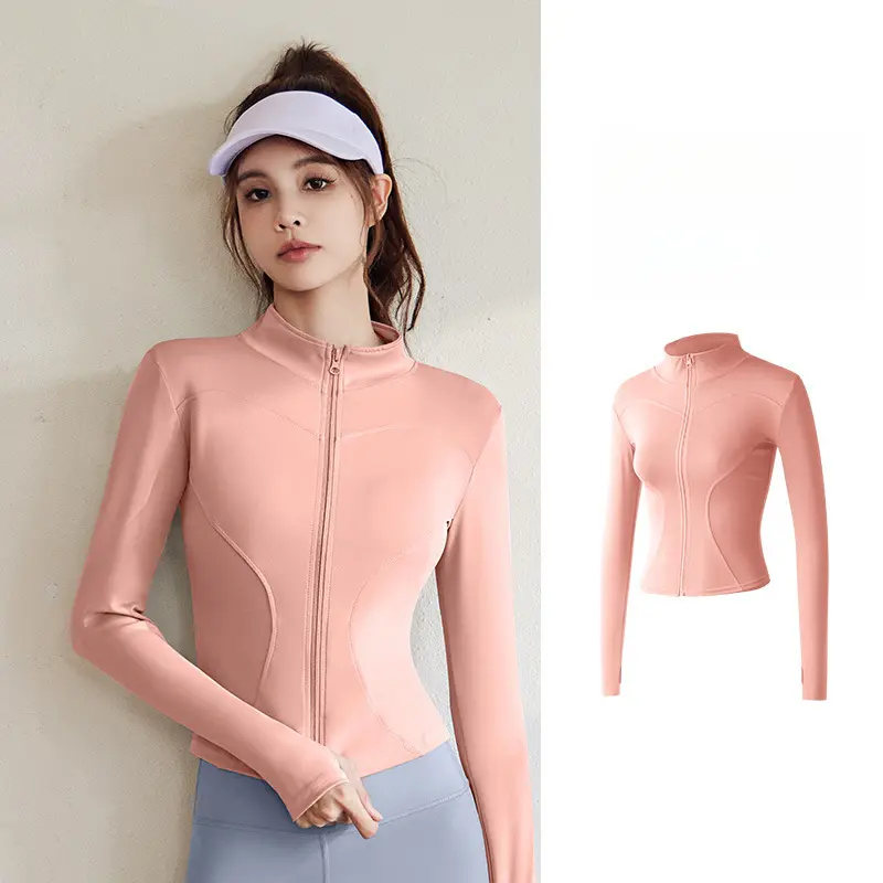 Women's Slim Fit High Stretch Yoga Top,Long Sleeve Sports Jacket, Lightweight Workout Coat for Running Women's Slim Fit High Stretch Yoga Top,Long Sleeve Sports Jacket, Lightweight Workout Coat for Running