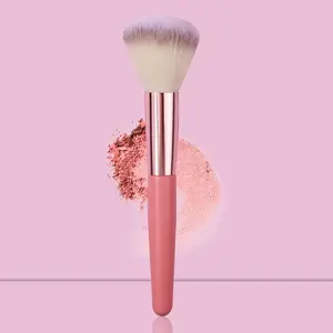 Portable Loose Powder Brush, Face Powder Brush, Soft Bristles Makeup Brush for Loose Powder, Blush, Contour Powder, Makeup Tool for Beginners, Beauty Travel Brush