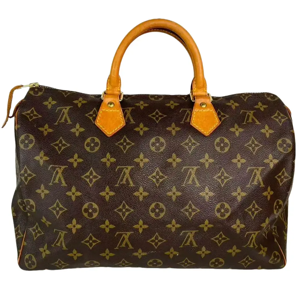 Pre-owned Louis Vuitton Leather Crossbody bags Very Good Condition Monogram Canvas Speedy Crossbody Bag