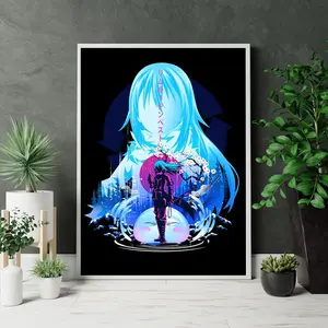 Rimuru Tempest Art Poster, That Time I Got Reincarnated as a Slime Anime Artwork Fantasy Print, Otaku Room Setup, Gift For Fans
