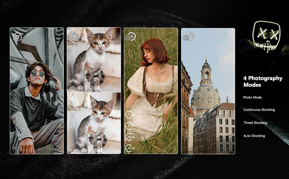 Lmzour 4K 64MP Digital Camera for TikTok  | 180° Flip Screen Vlogging Camera for YouTube & Selfies | 18X Zoom Point & Shoot | Beginner Friendly Compact Camera with 32GB SD Card (Black)