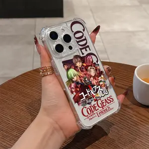Code Geass Rebel Lelouch Phone Case Compatible with for iphone 16 15 14 13 12 11 Pro Max X XR XS Max 8 7 Plus, Shockproof Transparent Soft Back Cover.