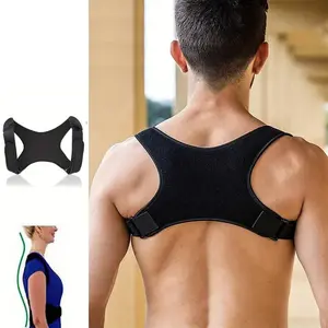 Adjustable back support strap, invisible upper back brace for men and women, designed for maintaining posture during everyday sitting