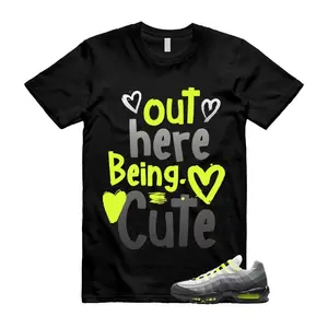 Air Max 95 Big Bubble Neon Yellow Black Cool Grey 2026 OG T Shirt Match C2