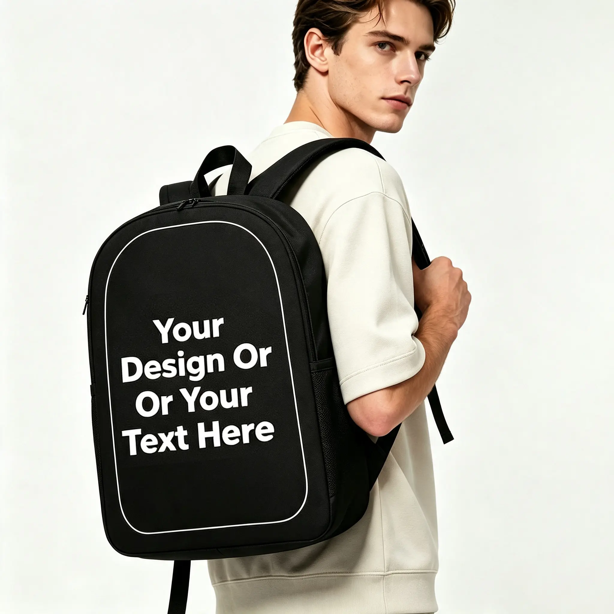 3PCS Backpack for School Custom Photo Personalized Oxford Cloth Bookbag Set with Lunch Box & Pencil Case,school bag for Elementary Middle High School,Back to School Gift,Birthday's Gift