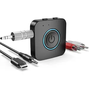 Transmitter Receiver,  V5.0 2 in 1  Adapter, Portable  Transmitter for TV, PC, AIrplirplane,  Receiver for Speakers,  and  Stereo