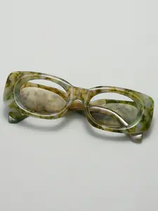 Fytoo Fashion Oval Glasses, Acetate Material, Comfortable and Durable, Floral Design, Stylish Unisex Eyewear, Perfect Gift