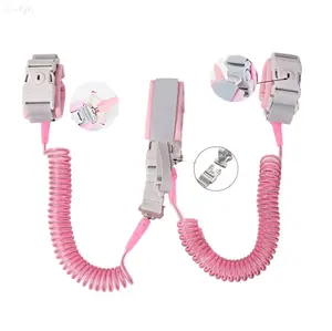 1-to-2 Toddler Safety Wrist Link, 1.5m Child Companion Walking Strap, Dual Kid Wristband Leash for Family Outings