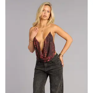 Bring The Drama Animal Print Cowl Neck Top Bring The Drama Animal Print Cowl Neck Top