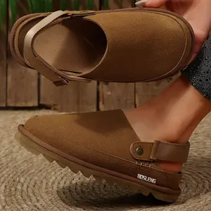Women's Fashion Sandals Suede Clogs Convertible Slip On Casual Mules Indoor Outdoor Shoes Springfresh Lightweight Soft