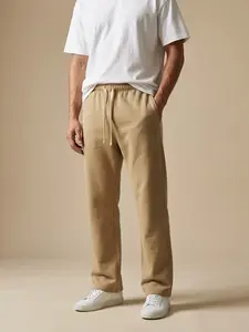Men's Straight Leg Casual Sweatpants, Soft and Flattering, Elastic Waist with Drawstring, Perfect for All Seasons