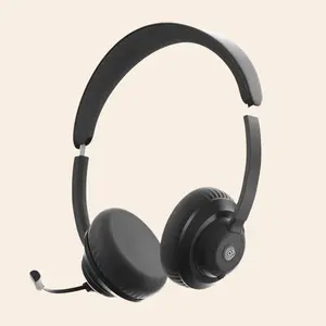 COOLPO IGNITE Wireless Headset ,AI Noise Canceling Microphone, Office Computer Headset with Mic Mute & USB Dongle for PC/Computer/Laptop/Cell Phones/Remote Work/Call Center comfortable headset Audio Headphone Electronic