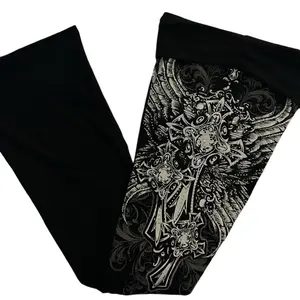 Crystelle foldover flared leggings