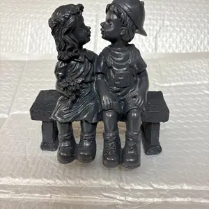 Couple Statue, Cute Couple Ornament, Outdoor Garden Decoration Ornament, Courtyard Outdoor Decoration Resin Crafts, Garden Decoration