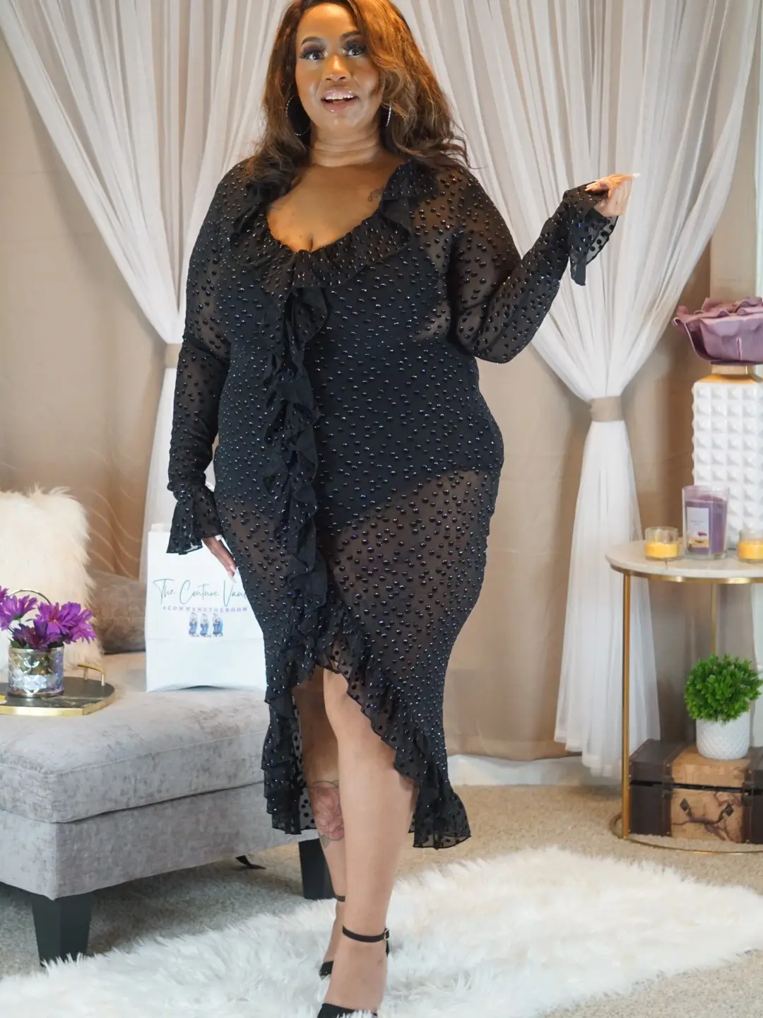 Midnight in Paris Dress (Plus)