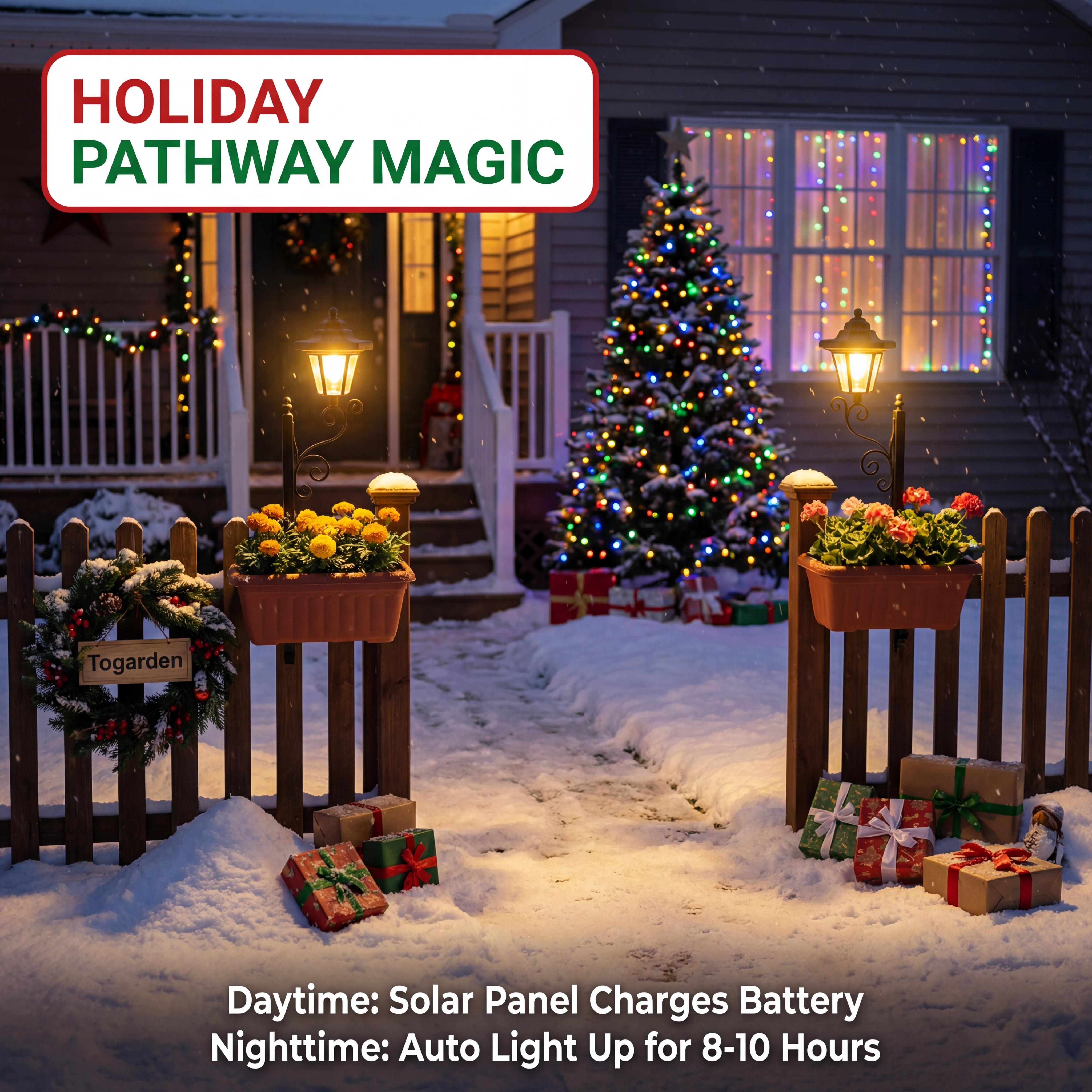 2 In 1 Solar Lamp Post Lights With Planter - Wall Mount or Freestanding, Waterproof Decorative Lamp for Lawn, Patio, Front/Back Door,Porch Roadside Decoration outdoor 2 In 1 Solar Lamp Post Lights With Planter - Wall Mount or Freestanding, Waterproof Decorative Lamp for Lawn, Patio, Front/Back Door,Porch Roadside Decoration outdoor