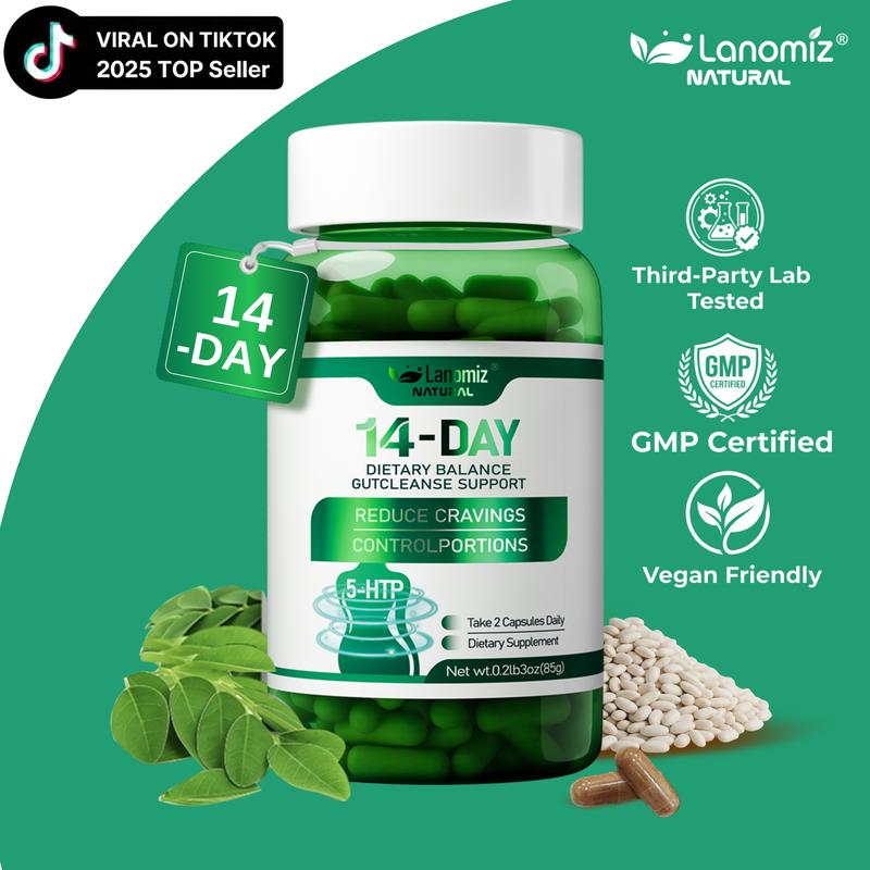 LANOMIZ White Kidney Bean Extract with Probiotics | Carb Metabolism Support for Men & Women | Daily Gut Health Formula to Aid Digestion | Vegan