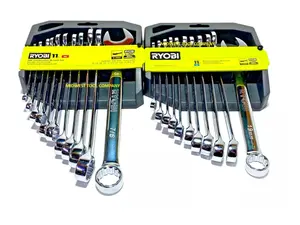 22 PC. SAE & Metric Combination Wrench Set by Ryobi