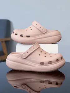 Women's Summer Thick Sole Holey Shoes, Outdoor Closed-Toe Slippers, Anti-Slip Height-Boosting Breathable Fashion Sandals, Footwear