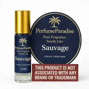 PerfumeParadise Wild SAVAGE Roll-On Scent Oil – 12ml Alcohol-Free Long-Lasting Oil-Based Fragrance | Travel-Friendly Roller Bottle