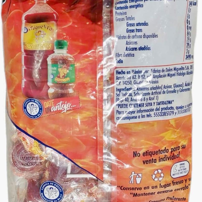 Raqueta Enchilada Miguelito Lollipop - 40 ct. Perfect Snack for Parties and Events