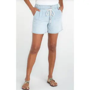 TIE FRONT SHORT W/PLEATS