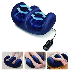 Foot Massager with Heating Automatic Roller Massage for Circulation and Neuropathy Pain Relief for Women Men Blue Design