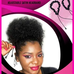 Adjust The Puff- Adjustable satin lined headband.