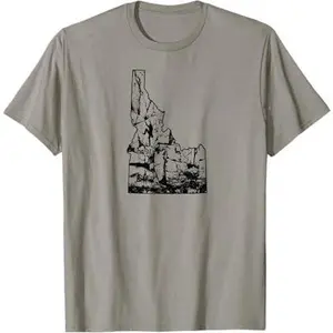 Vintage Climber Idaho Rock Climbing Distressed Rock Climb T-Shirt