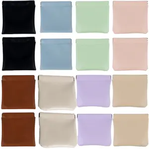 16Pcs/Set Snap Closure Organizer Pouch,Small Women's Leather Pouches for Purse,Mini Makeup Bag for Cosmetics Headphones Jewelry Lipstick,Halloween Christmas Party Gifts,Hand Tools Kits