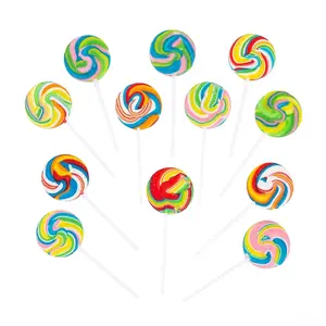 Rainbow Petite Swirl Lollipops - Assorted: 12-Piece Bag