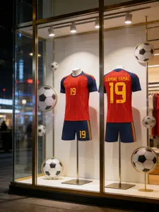 Spain No. 19 Soccer Jersey Set, Quick-Dry Fabric, Soft Comfortable, 2026 World Cup Fan Clothing, Suitable for Football Training, Training Kit