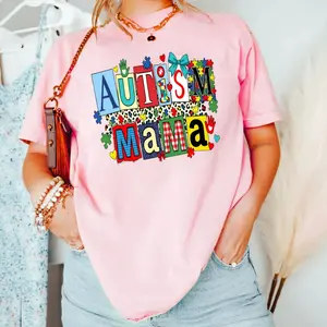 Autism Mama Coquette Shirt, Mother's Day Sweatshirt, Coquette Mother's Day Gift, Neurodiversity Mama Hoodie, Unisex Sweater Pullover Tee