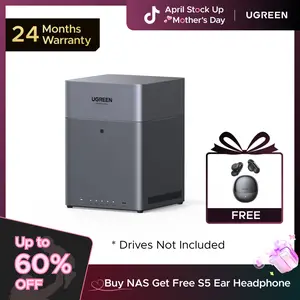 UGREEN NAS DH4300 Plus 4-Bay Desktop NASync, Support Capacity 128TB (Diskless), Remote Access, AI Photo Album, Beginner Friendly, 8GB LPDDR4X RAM, 2.5GbE, 4K HDMI, Network Attached Storage (Diskless),tiktokshopstockup,mothersdaygift
