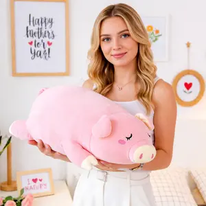 Mother's Day Gift for Her Animal Plush Pillow Super Soft Pig, Cat & Pineapple soft Throw Cushionfor Bed , Sofa & Home Decor Birthday Gift for Girls Room and Kids Bedroom Cozy