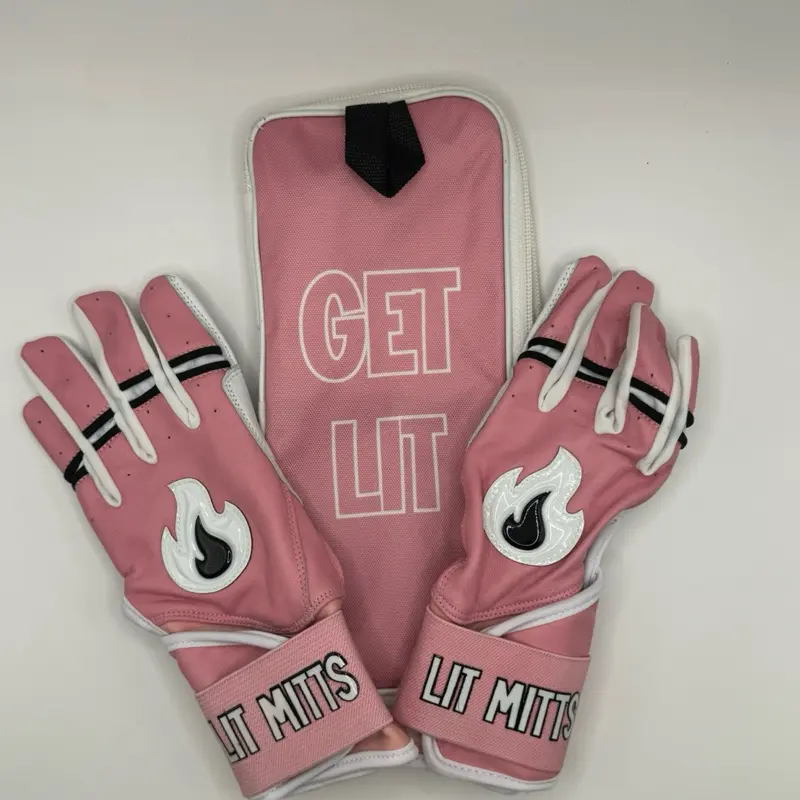 Lit Mitts Pink Cadillac Batting Gloves
